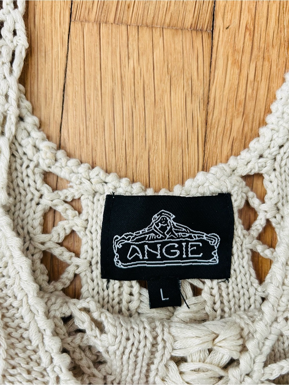 Angie Cream Crochet Fringe Tank Top - Picture 4 of 4